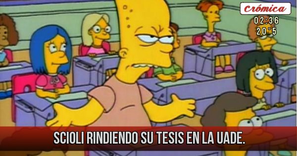 Placas Rojas - Scioli rindiendo su tesis en la UADE. Placas Rojas - Scioli rindiendo su tesis en la UADE.