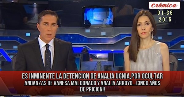 Placas Rojas - Es inminente la detencion de Analia Ugnia,por ocultar andanzas de Vanesa Maldonado y Analia Arroyo...CINCO AÑOS DE PRICION!!