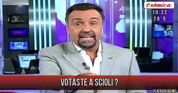 Placas Rojas - Votaste a Scioli ? Placas Rojas - Votaste a Scioli ?