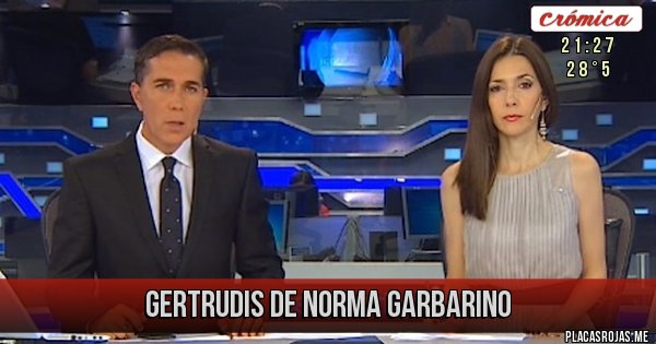 Placas Rojas - Gertrudis de Norma Garbarino