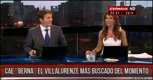 Placas Rojas - Cae ''Berna'' el villalurenze más buscado del momento 