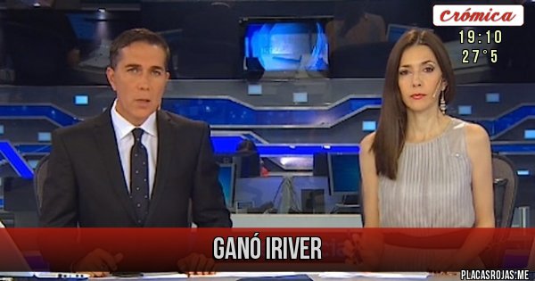 Placas Rojas - Ganó iRiver Placas Rojas - Ganó iRiver