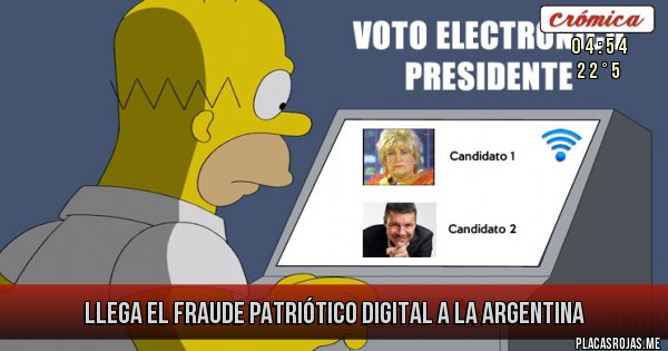 Placas Rojas - Llega el fraude patriótico digital a la Argentina