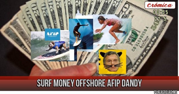 Placas Rojas - Surf Money Offshore AFIP Dandy