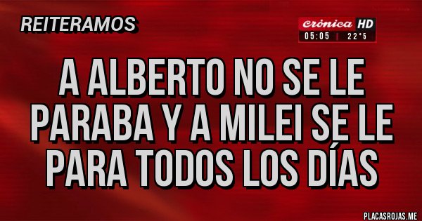 Placas Rojas - A Alberto no se le paraba y a Milei se le para todos los días 