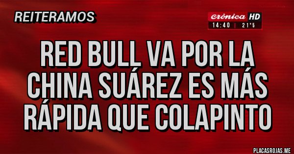 Placas Rojas - RED BULL va por la china Suárez es más rápida que Colapinto