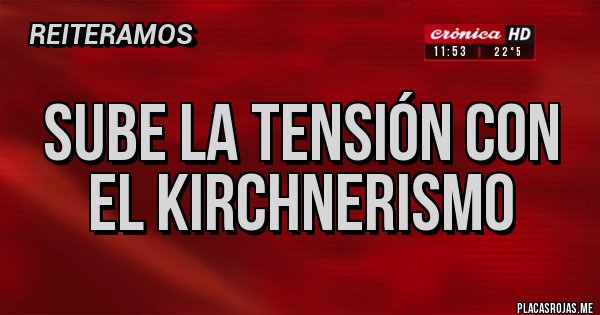 Placas Rojas - Sube la tensión con el kirchnerismo
