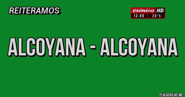 Placas Rojas - ALCOYANA - ALCOYANA