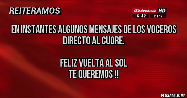 Feliz Vuelta Al Sol Feliz Vuelta Al Sol Feliz Da De