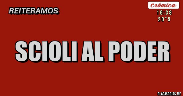 Placas Rojas - scioli al poder Placas Rojas - scioli al poder
