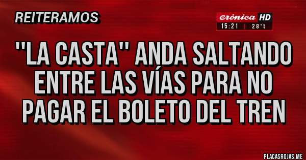 Placas Rojas - ''la casta'' anda saltando entre las vías para no pagar el boleto del tren