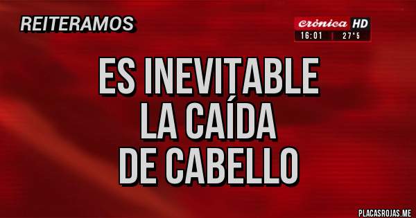 Placas Rojas - ES INEVITABLE
LA CAÍDA
DE CABELLO
